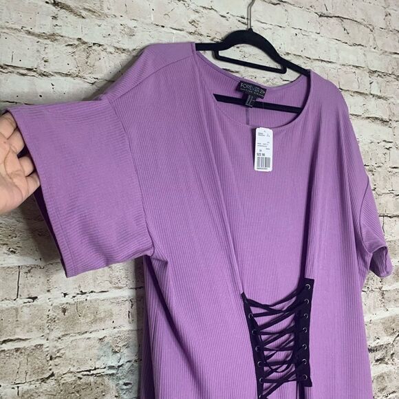 NWT Forever 21 Plus Lavender Corset Dress 3X Cyber Grunge - Picture 4 of 8